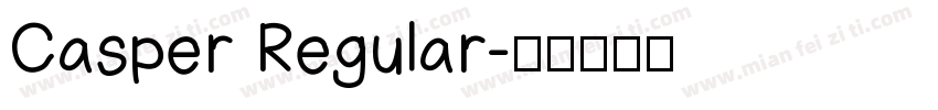Casper Regular字体转换